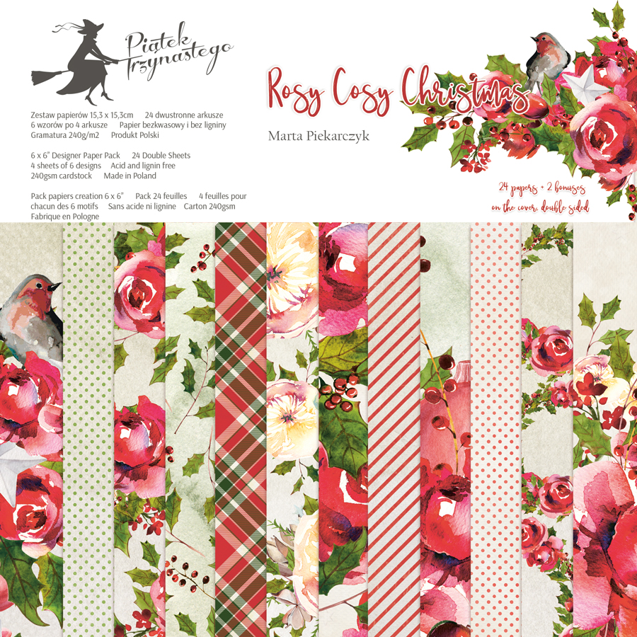 Visačky Rosy Cosy Christmas 01 - 11 ks
