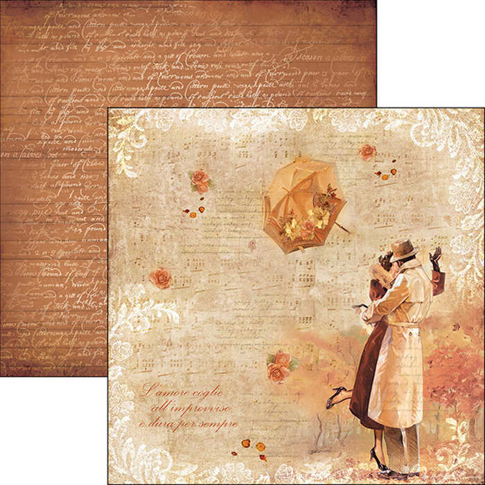 Autumn Whisper 12x12" - sada 8 listů