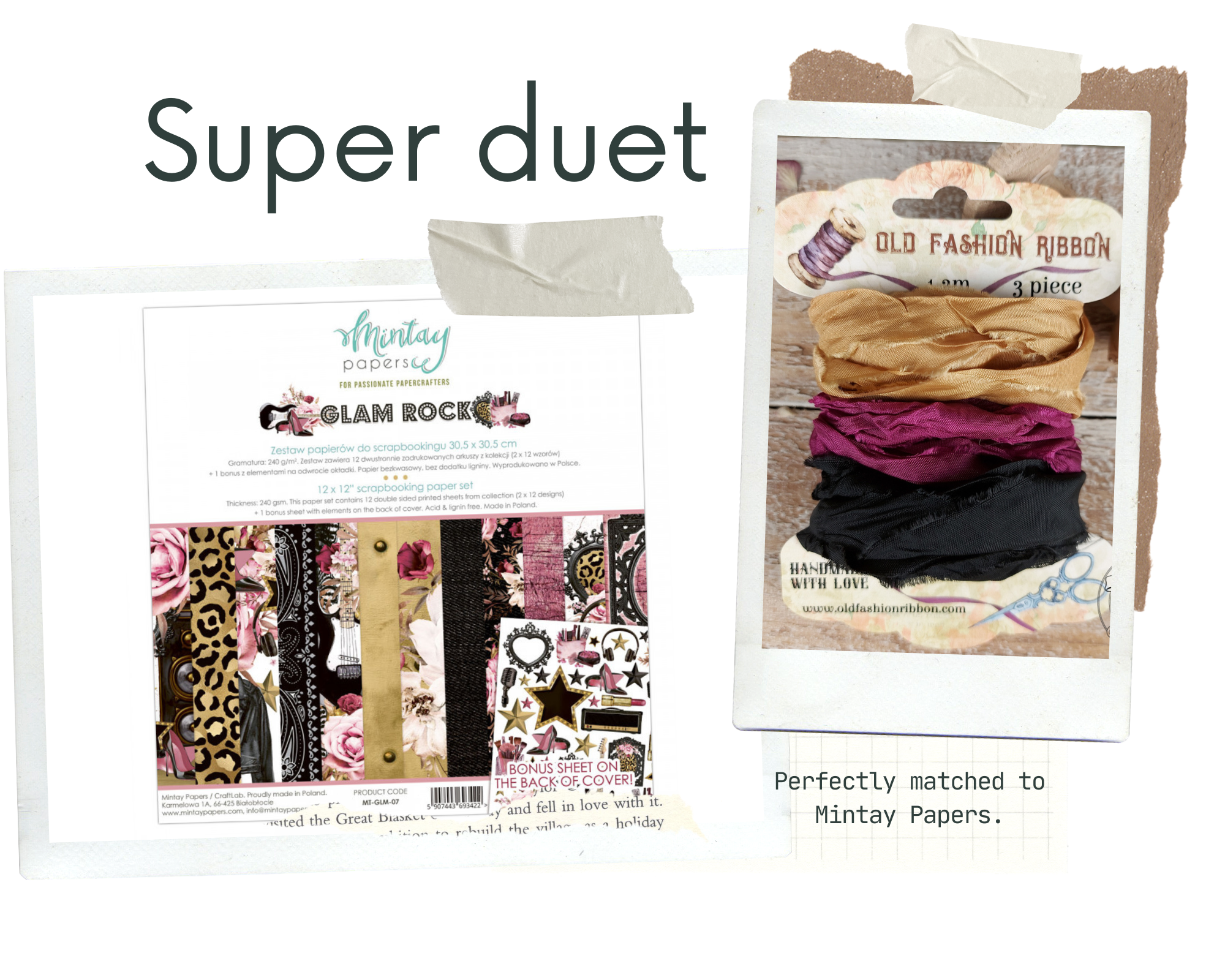 Stuha Old Fashion š. 15-20 mm sada MZ-14 - 3x 1,2 m 