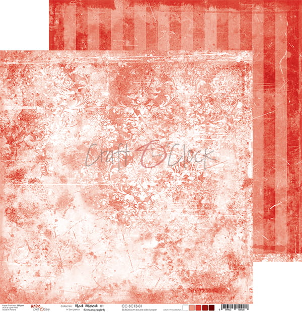 Red Mood 12x12" - 6 ks