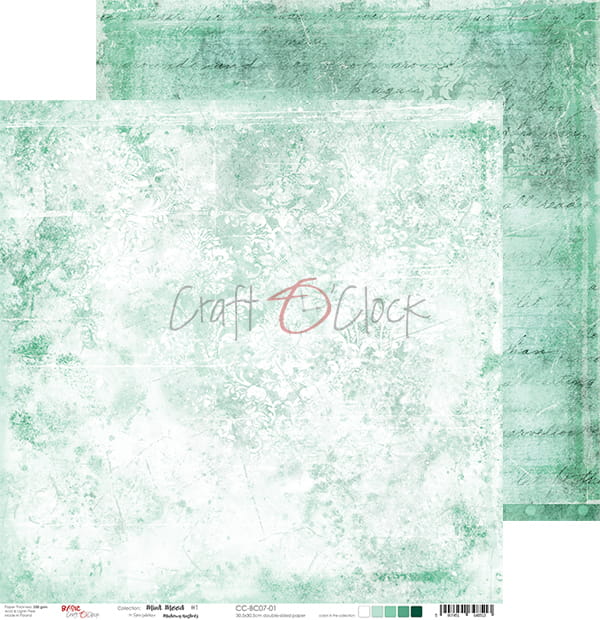 Mint Mood 12x12" - 6 ks