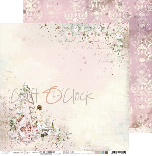 Love me Forever 12"x 12" - sada 6 ks