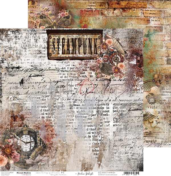 Wings of Freedom 12"x 12" - sada 6 ks + 1 ks k vystřižení