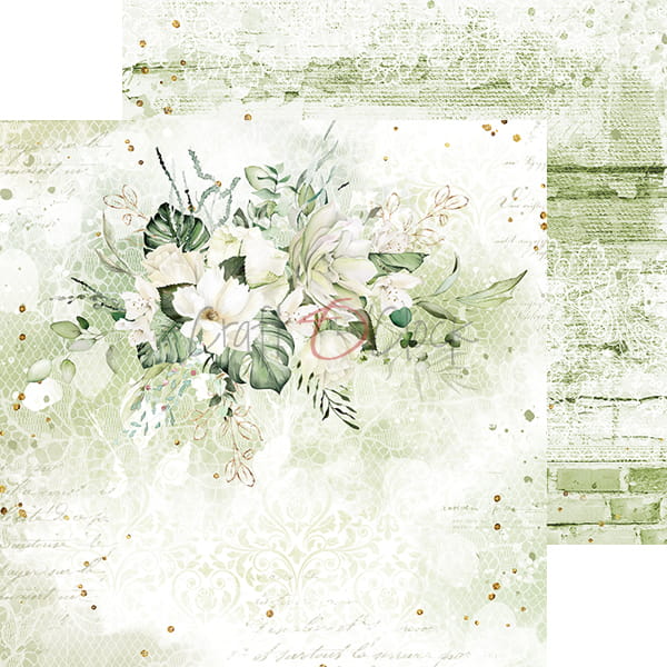 Greenery Invitation 6"x 6" - sada 24 ks + 4 ks bonus
