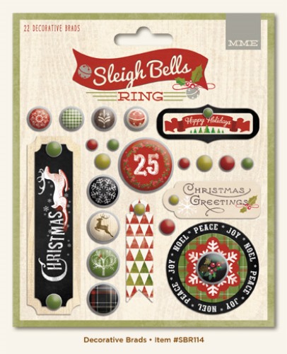 Sleigh Bells 6x6" - 12 ks