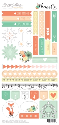 Velumové samolepky Nine&Co - 22 ks