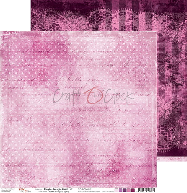 Purple-Fuchsia Mood 12x12" - 6 ks