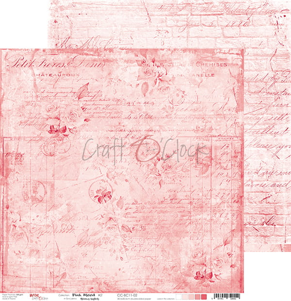 Pink Mood 12x12" - 6 ks 