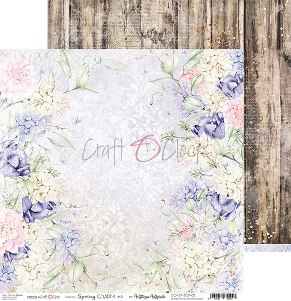 Spring Charm 12"x 12" - sada 6 ks + 1 bonus