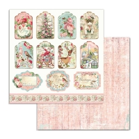 Pink Christmas 12x12"- sada 10 listů