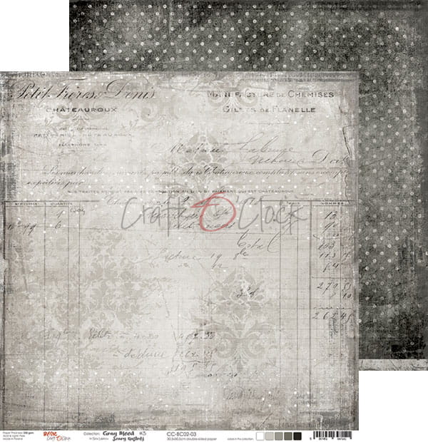 Grey Mood 12x12" - 6 ks