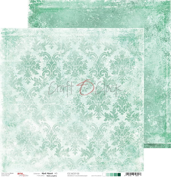 Mint Mood 12x12" - 6 ks
