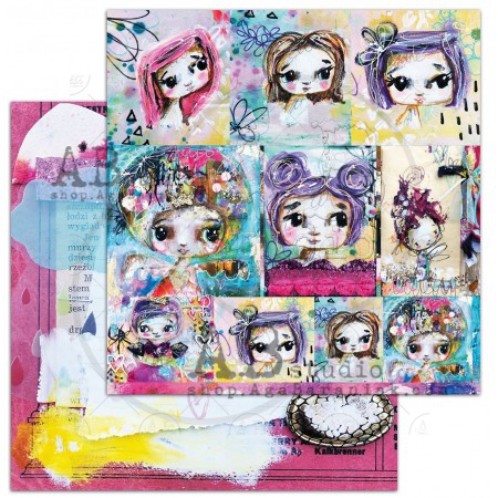 Glitter Stories 12x12" - sada 8 listů+1 list bonus