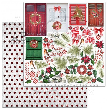 A Holly Jolly Christmas - sada 8 listů+1 list k vystřižení