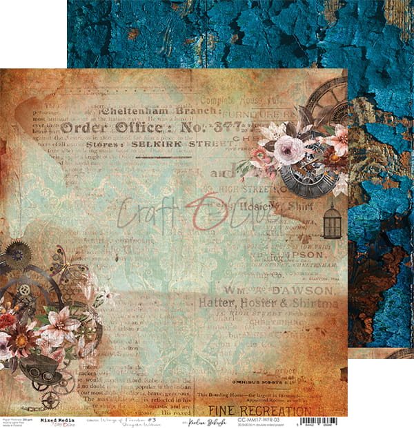 Wings of Freedom 12"x 12" - sada 6 ks + 1 ks k vystřižení