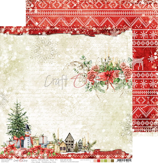 Christmas Time 12x 12" - 6 ks +1 ks k vystřihování
