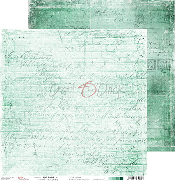 Mint Mood 12x12" - 6 ks