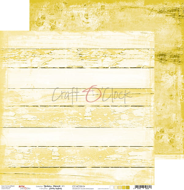 Yellow Mood 12x12" - 6 ks