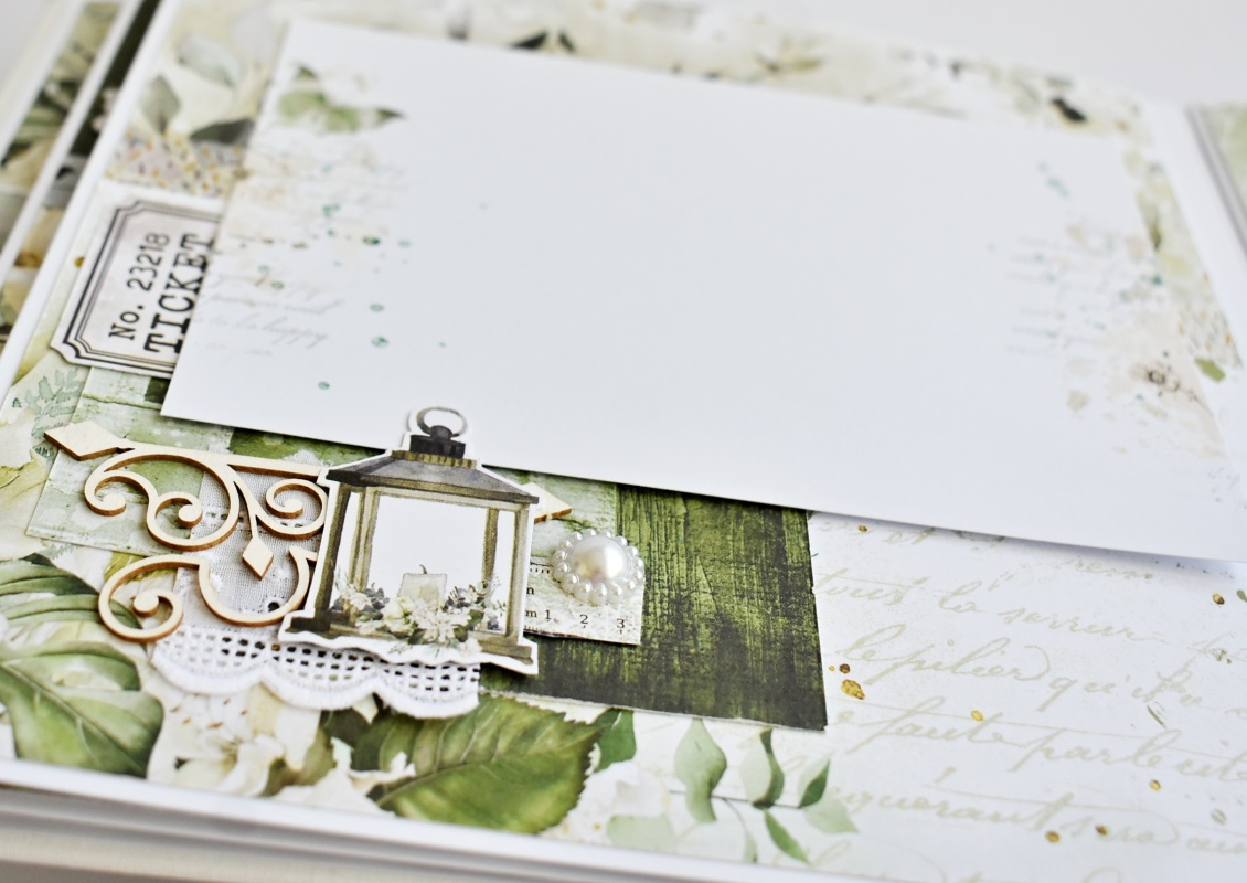 Svatební fotoalbum No.184 ... Zelenobílé/Greenery Invitation