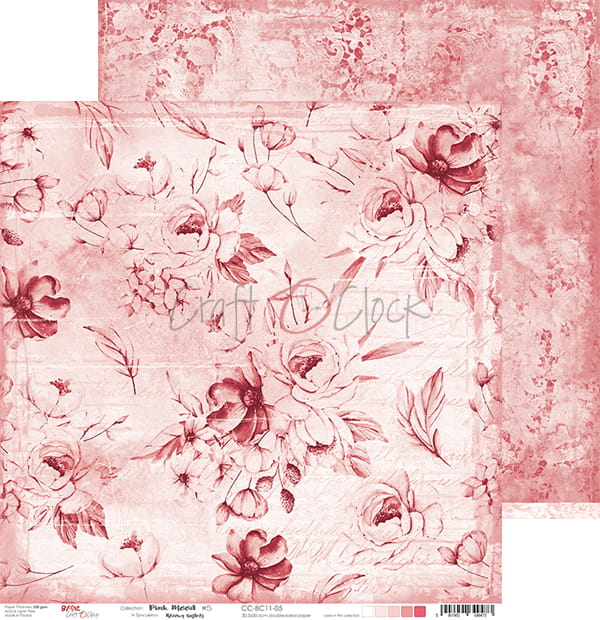 Pink Mood 12x12" - 6 ks 