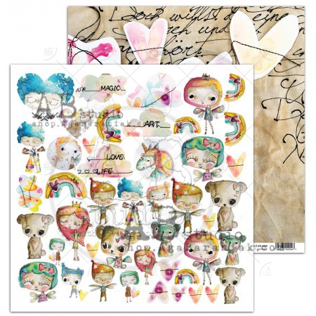 Pixie Dust by TandiArt 12x12" - sada 8 listů+1 list bonus