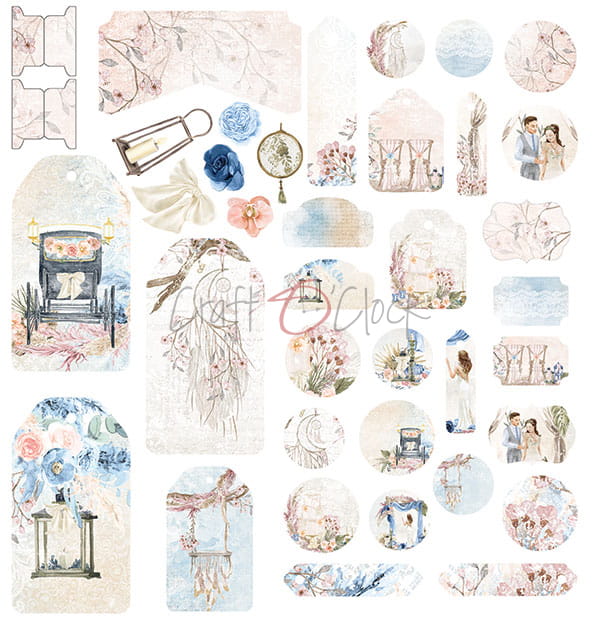 Wedding Dream 12"x 12" - sada 6 ks