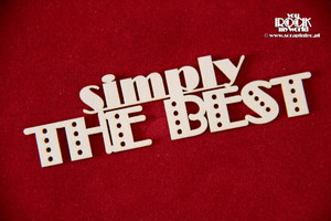 Nápis SIMPLY THE BEST