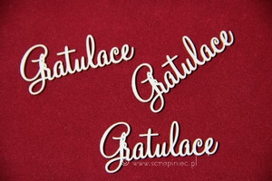 Nápis Gratulace