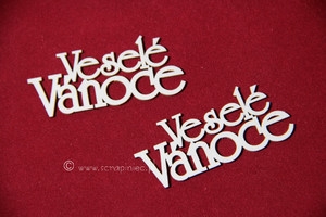 Nápis Veselé Vánoce