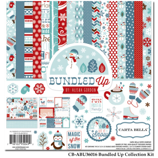 All Bundled Up 12x12" - sada 12 listů a 1 list samolepek