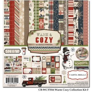 Warm & Cozy 12x12" - sada 12 listů a 1 list samolepek