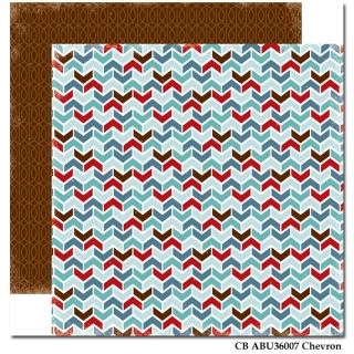 Chevron/All Bundled Up 12x12"