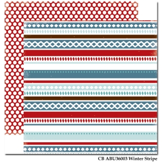 Winter Stripe/All Bundled Up 12x12"