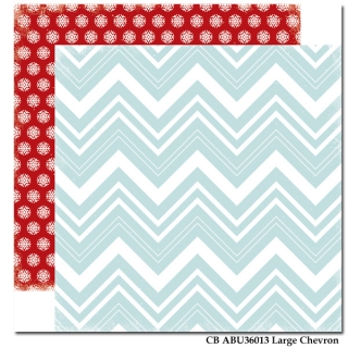 Large Chevron/All Bundled Up 12x12"