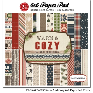 Warm&Cozy 6x6" - sada 24 listů
