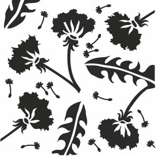 Šablona/maska 6x6 Mini Template Dandelions 