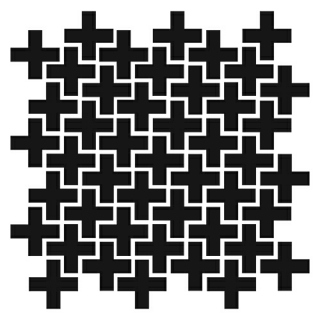Šablona/maska 6x6 Stencil Crossed 