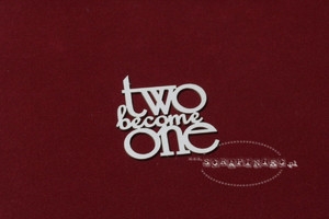 Nápis Two become One