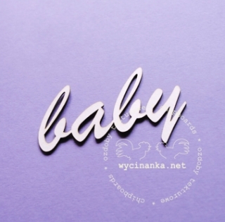 Nápis "baby" - 1 ks