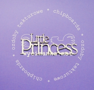 Nápis "little Princess" - 1 ks