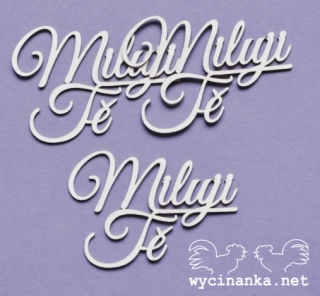 Nápis "Miluji Tě"  - 3 ks