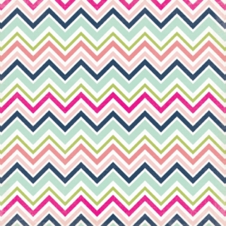 Chevron/Splendid Sunshine 12x12"