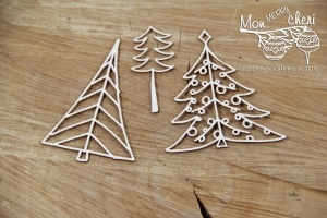 Vánoční strmečky/Mon Merry Cheri - 3 ks