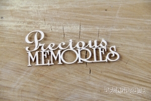 Nápis "Precious memories" - 1 ks