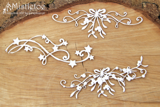 Dekorace velké/Mistletoe - 3 ks