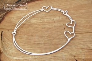 Oválný rámeček velký/Mamma´s heart - 1 ks