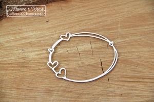 Oválný rámeček malý/Mamma´s heart - 1 ks