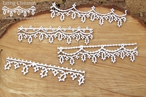 Bordury/Tatting christmas - 4 ks