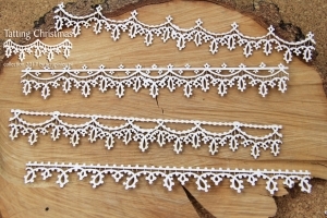 Bordury XL/Tatting Christmas - 4 ks