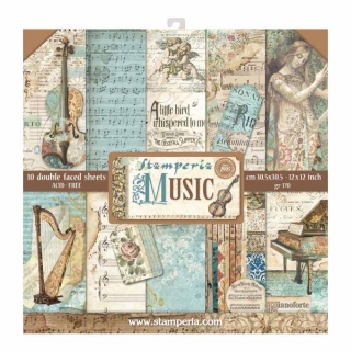 Music 12x12"- sada 10 listů 